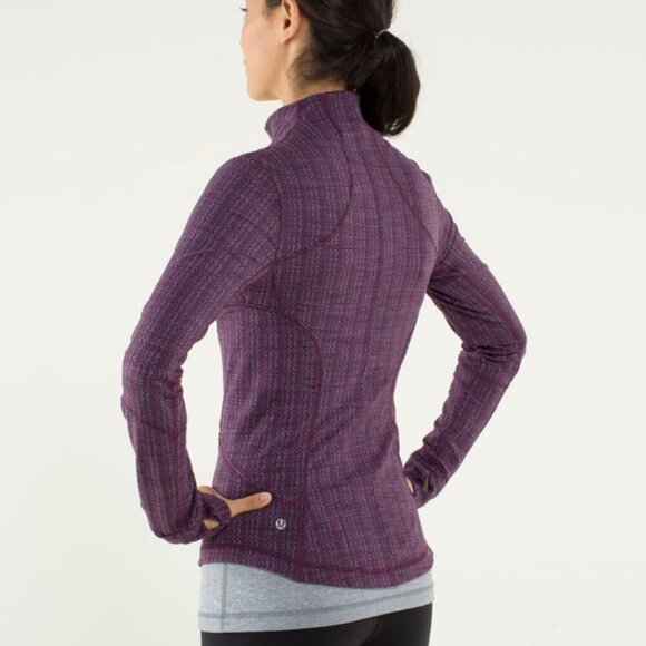 Lululemon Women's  Forme Jacket *Cuffins Ziggy Wee September Plum - Picture 2 of 9